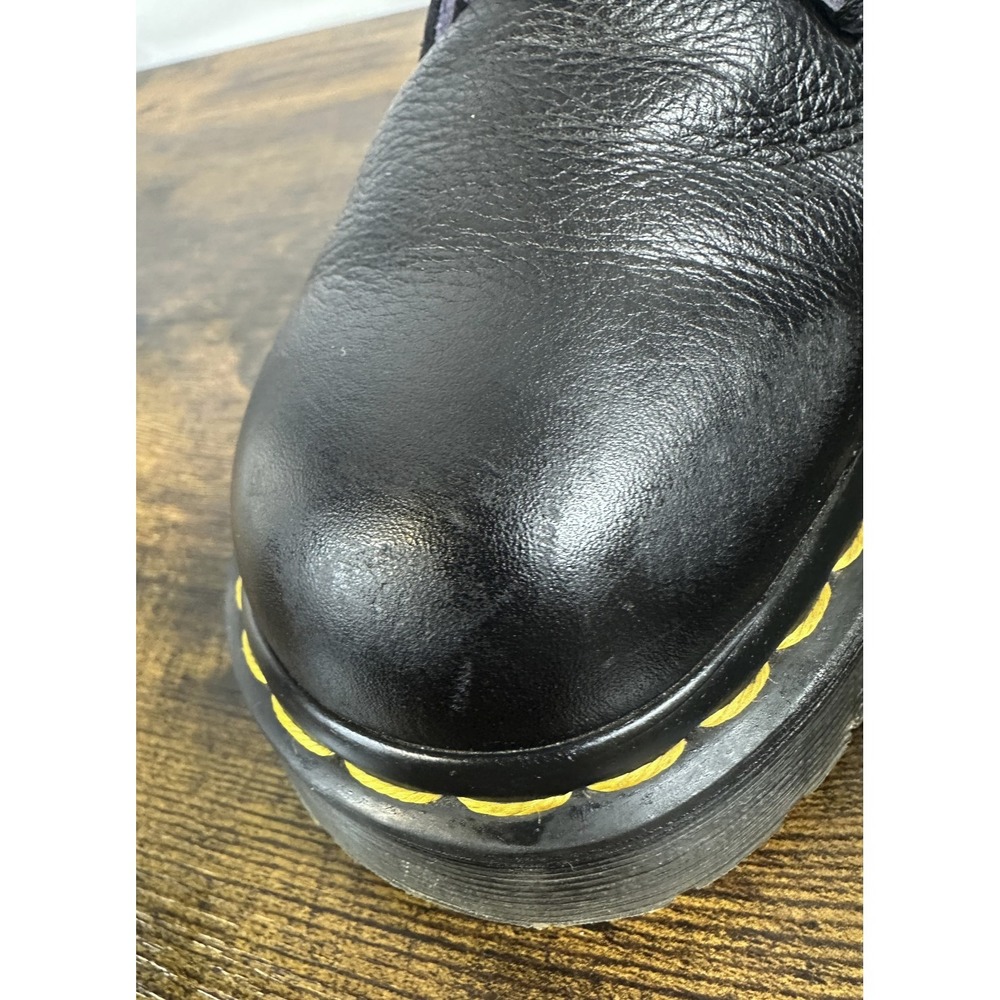 Dr Martens 1460 Zip Heart Black Purple Lace up Combat Boots Goth Punk Grunge 10 - Picture 11 of 16